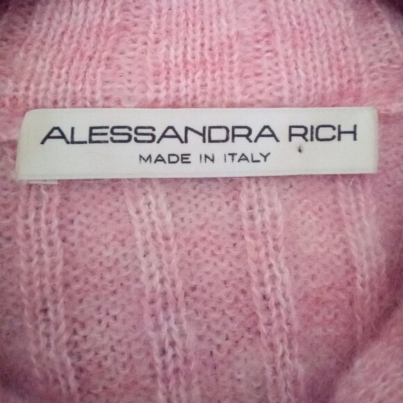 VGC Alessandra Rich Mohair Blend Cropped Cardigan - Picture 4 of 7